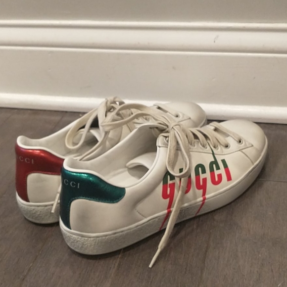 Gucci Ace distressed sneakers size 6 - Picture 3 of 9